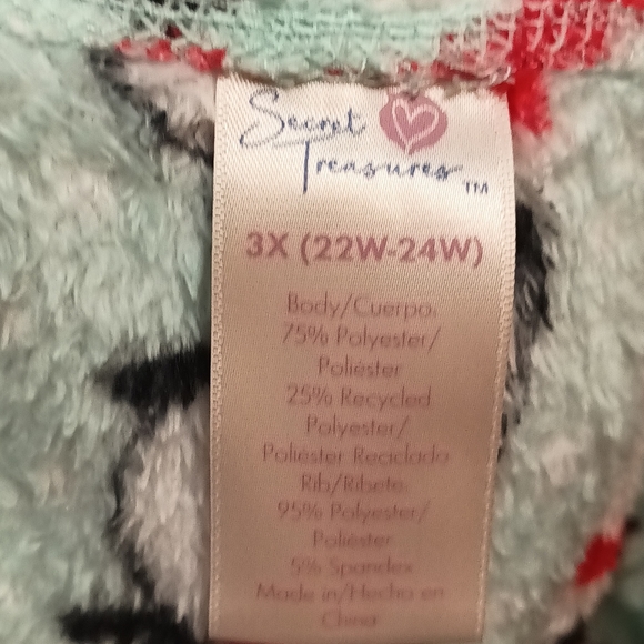 Secret Treasures Soft Fluffy Penguin Print Pajama Pants 3X - Picture 7 of 7